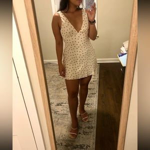 Zara strawberry print mini dress